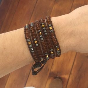 Victoria Emerson Brown and Yellow Bracelet